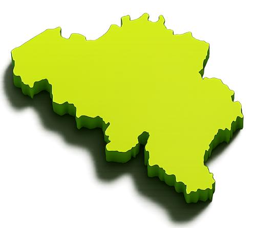 Landkaart Belgie - Jb Tag