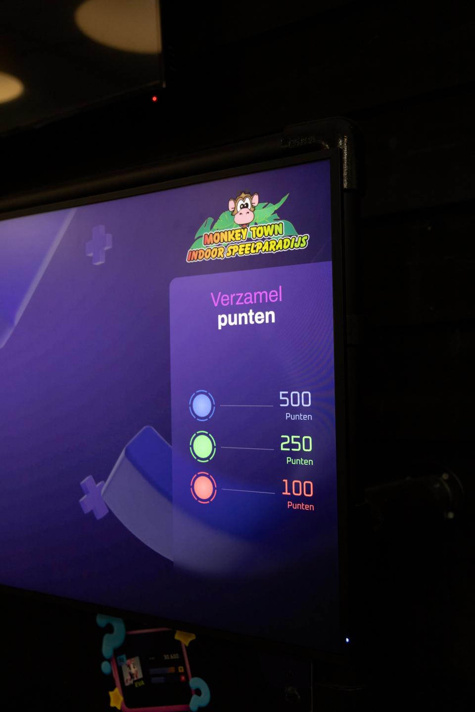 Scorebord met punten telling