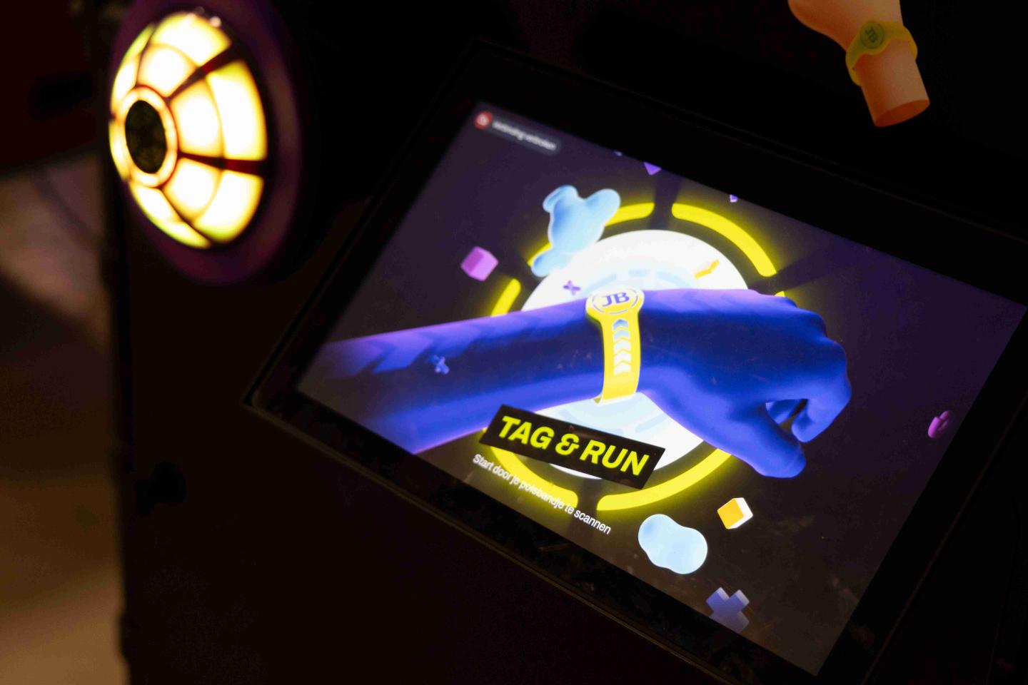 JB Tag & run aanmeldscherm