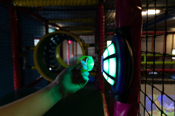 Interactief tagspel voor kinderen met JB Tag modules bij Ballorig Almere